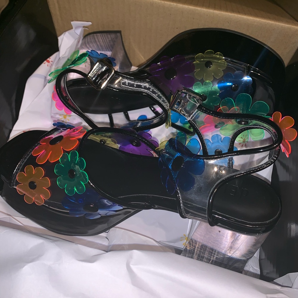 petal pixie pvc heels